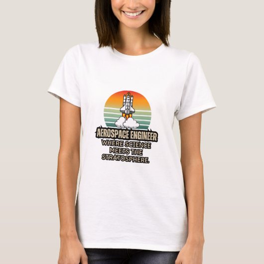 Luft- und Raumfahrt T-Shirt (Vorderseite)