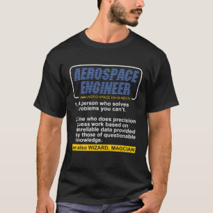 Luft- und Raumfahrtingenieur Definition Wörterbuch T-Shirt