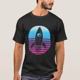 Luft- und Raumfahrtingenieur Retro Sonnenuntergang T-Shirt