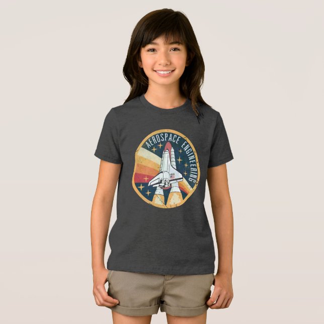 Luft- und Raumfahrttechnik V01 Tri-Blend Shirt (Vorderseite Voll)