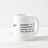 Luft-Zustands-Tasse Kaffeetasse (VorderseiteRechts)