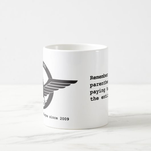 Luft-Zustands-Tasse Kaffeetasse (Mittel)