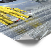 Luftabteilung Sailors testen die Sprinkleranlage Poster (Ecke)