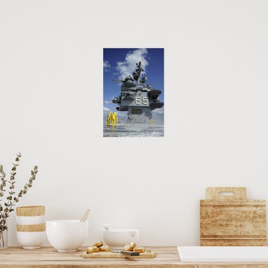 Luftabteilung Sailors testen die Sprinkleranlage Poster (Küche)