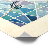 Luftafrikanischer Plan der Welt Poster (Ecke)