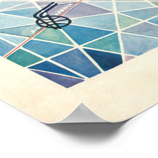 Luftafrikanischer Plan der Welt Poster (Ecke)