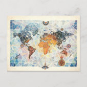 Luftafrikanischer Plan der Welt Postkarte (Vorderseite)