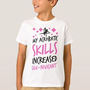 Luftakrobatik Seidentuch Akrobatik Darsteller T-Shirt
