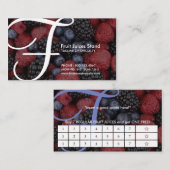 Luftanfangs-FRUCHT-STAND-Kupon Treuekarte (Vorne/Hinten)