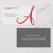 Luftanfangs: rot visitenkarte (Vorne/Hinten)