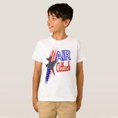 LUFTANGRIFF AMERIKANISCHER FLAGKIDS T - SHIRT (Vorne ganz)