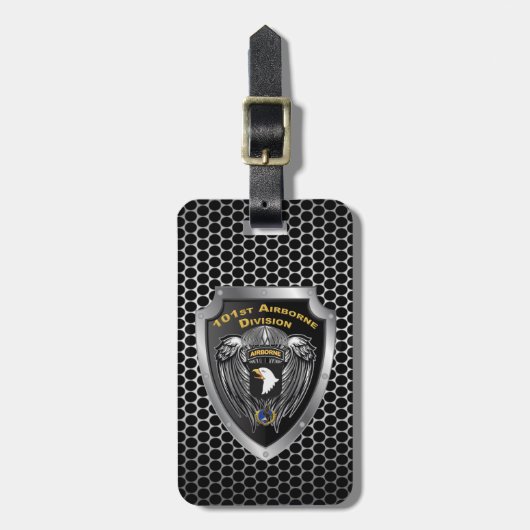 Luftangriff der 101. Im Flugzeug Division Gepäckanhänger (Vorderseite vertikal)