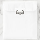 Luftangriff Quadratischer Aufkleber (Tasche)