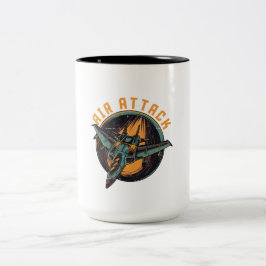 LUFTANGRIFF ZWEIFARBIGE TASSE