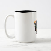 LUFTANGRIFF ZWEIFARBIGE TASSE (Links)