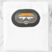 Luftangriffs-Abzeichen am 101. Hauptquartier des A Rechteckiger Aufkleber (Tasche)