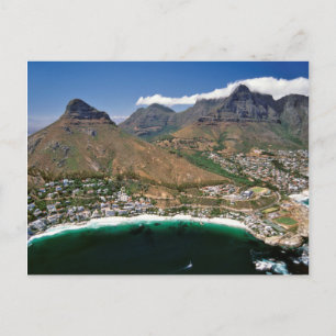Luftansicht der Atlantikküste mit Clifton Postkarte