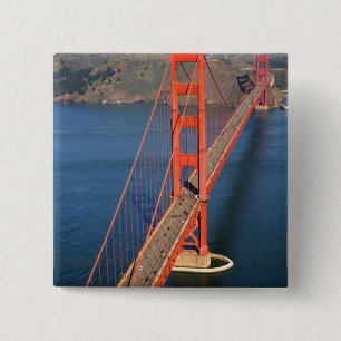 Luftansicht der Golden Gate Bridge in der Button