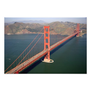 Luftansicht der Golden Gate Bridge in der Fotodruck