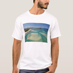 Luftansicht der Mündung, Sawyer Bay, Stanley und T-Shirt