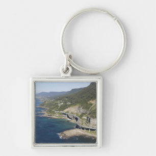 Luftansicht der Sea Cliff Bridge in der Nähe von W Schlüsselanhänger