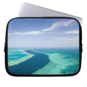 Luftansicht des Great Barrier Reef von der Laptopschutzhülle