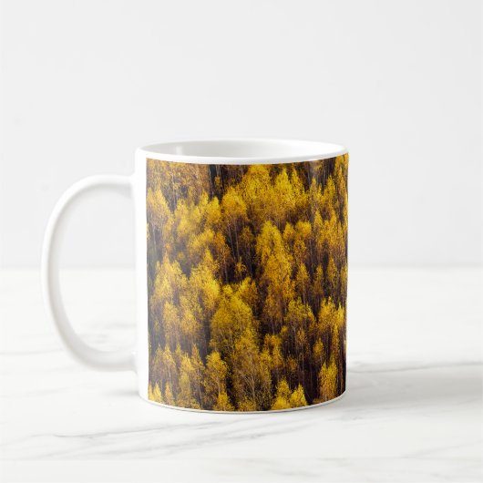 LUFTANSICHT DES WALDES KAFFEETASSE (Links)