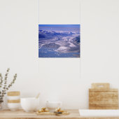Luftansicht Lowell Glacier, Kluane National Poster (Küche)