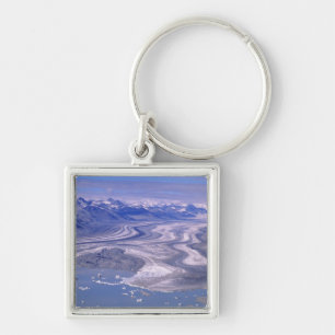 Luftansicht Lowell-Gletscher, Kluane-Nationalpark Schlüsselanhänger