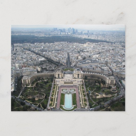 Luftansicht Paris Postkarte (Vorderseite)