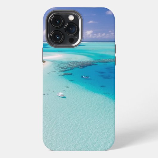 Luftansicht vom Strand iPhone Hülle (Rückseite)