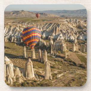 Luftansicht von Heißluftballons, Kappadokien 2 Getränkeuntersetzer