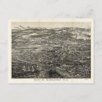 Luftansicht von Kingston, New York (1875)