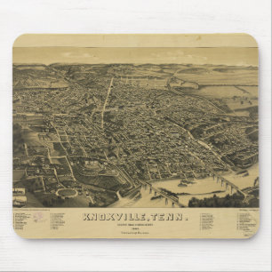 Luftansicht von Knoxville Tennessee von 1886 Mousepad