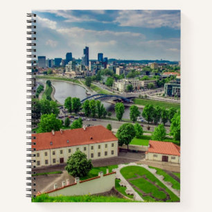 Luftansicht von Vilnius, Litauen Notizblock