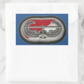 LUFTASSAULT-ABZEICHEN AUF 1/33 KABALOVAL-STICKERN RECHTECKIGER AUFKLEBER (Tasche)