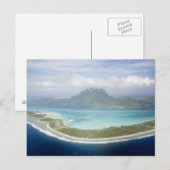 Luftaufnahme aus dem kleinen Flugzeug Bora Postkarte (Vorne/Hinten)