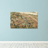 Luftaufnahme der Alaska Yukon Pacific Expo Leinwanddruck (Insitu (Holzboden))