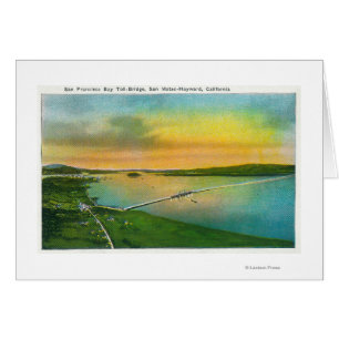 Luftaufnahme der Bay Bridge nach Hayward, CA