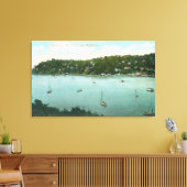 Luftaufnahme der BayBelvedere, CA Leinwanddruck (Insitu (Wohnzimmer))