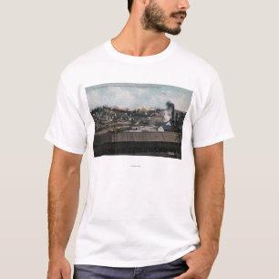 Luftaufnahme der Bergbau-Welle u. der Stadt T-Shirt
