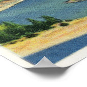 Luftaufnahme der Bonneville Dam Power Pflanze Poster (Ecke)
