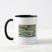 Luftaufnahme der Bonneville Dam Power Pflanze Tasse (Links)