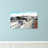 Luftaufnahme der CityAntioch, CA Leinwanddruck (Insitu (Holzboden))