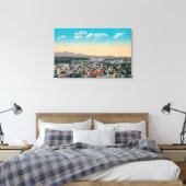 Luftaufnahme der CityCoeur d'Alene, ID Leinwanddruck (Insitu (Schlafzimmer))