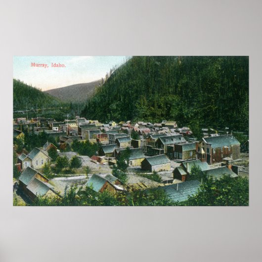 Luftaufnahme der CityMurray, ID Poster (Vorne)