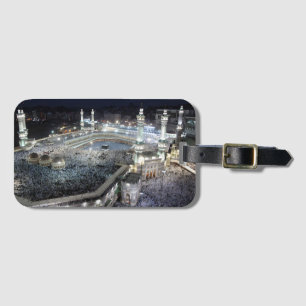 Luftaufnahme der Hajj-Pilger in der Kaaba, Mekka Gepäckanhänger