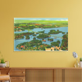 Luftaufnahme der Internationalen Brücke Leinwanddruck (Insitu (Wohnzimmer))