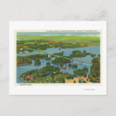 Luftaufnahme der Internationalen Brücke Postkarte (Vorderseite)