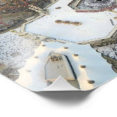 Luftaufnahme der Kaaba, Masjid al-Haram & Mekka Fotodruck (Ecke)